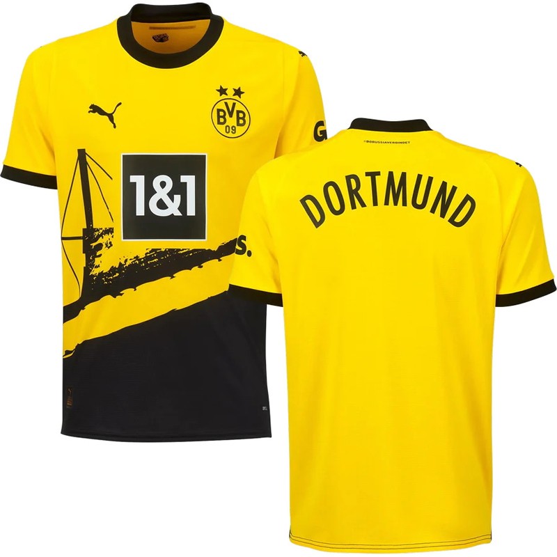 Borussia Dortmund Hjemmebanetrøje 2023-24 Kortærmet