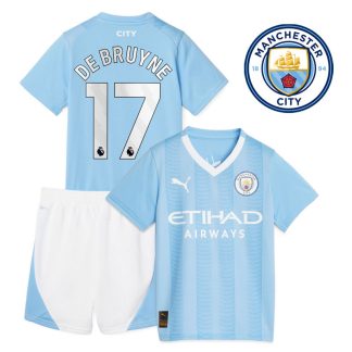 De Bruyne 17 Manchester City Hjemmebanetrøje 2023/24 Kortærmet til Børn