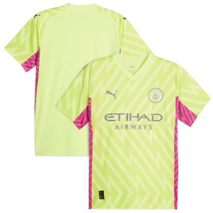 Manchester City Målmandstrøje 23/24 Gul Kortærmet til mænd