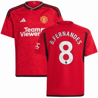 Manchester United Hjemmebanetrøje 2023/24 Kortærmet med B.Fernandes 8 tryk