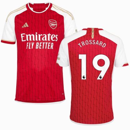 Premier League Arsenal Hjemmebanetrøje 23/24 Rød Kortærmet Trossard 19