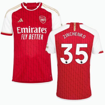 Premier League Zinchenko 35 Arsenal Hjemmebanetrøje 2023/24 Rød Kortærmet