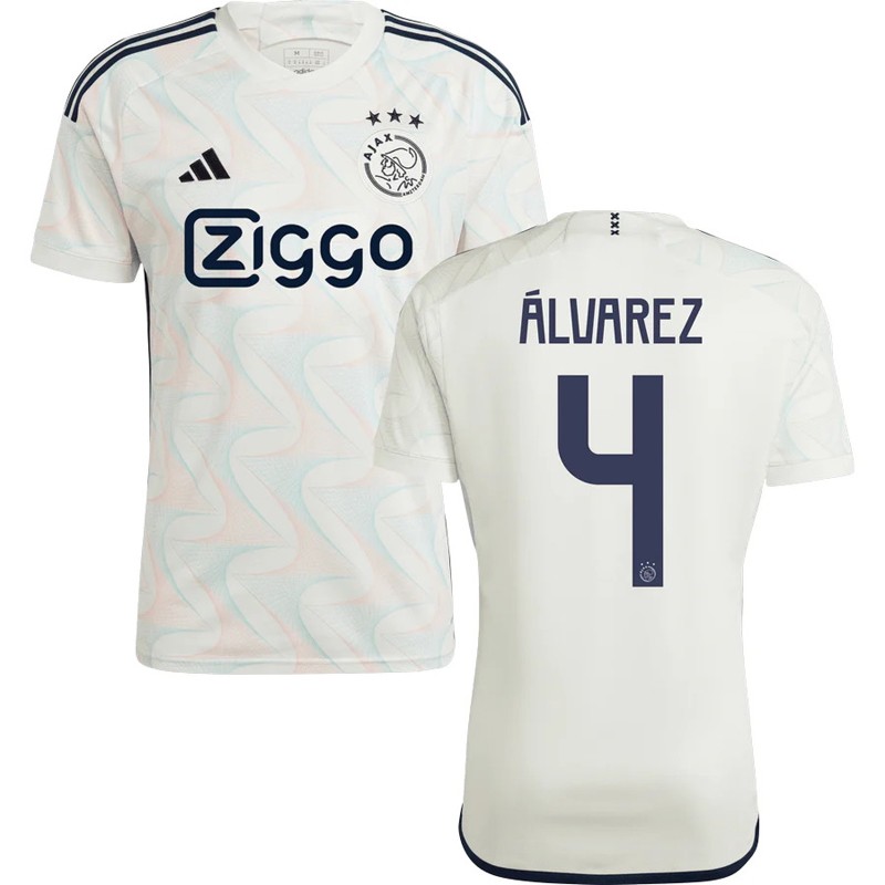 AFC Ajax Amsterdam Udebane Fodboldtrøje 2023/24 Kortærmet Álvarez 4