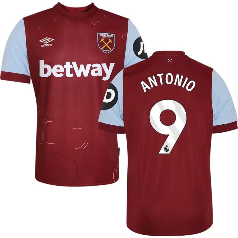 Antonio 9 West Ham United Hjemmebanetrøje 2023/24 Kortærmet