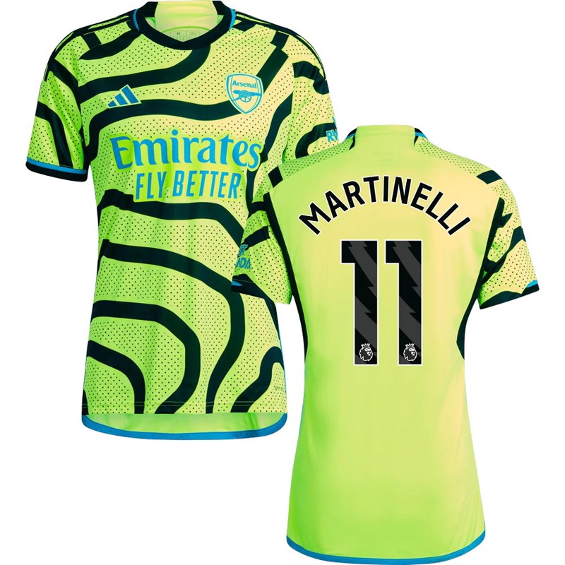 Arsenal Udebanetrøje 2023/24 Gul Kortærmet Martinelli 11