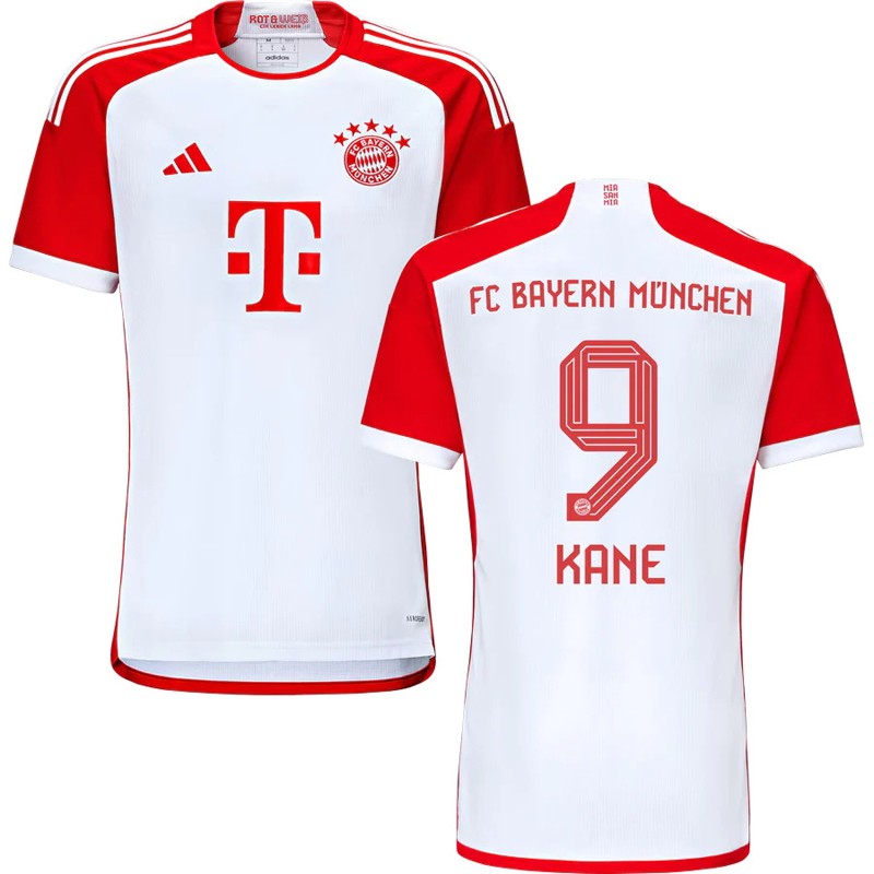 Bayern Munich Hjemmebanetrøje 2023/24 Herre Kortærmet med Kane 9 tryk