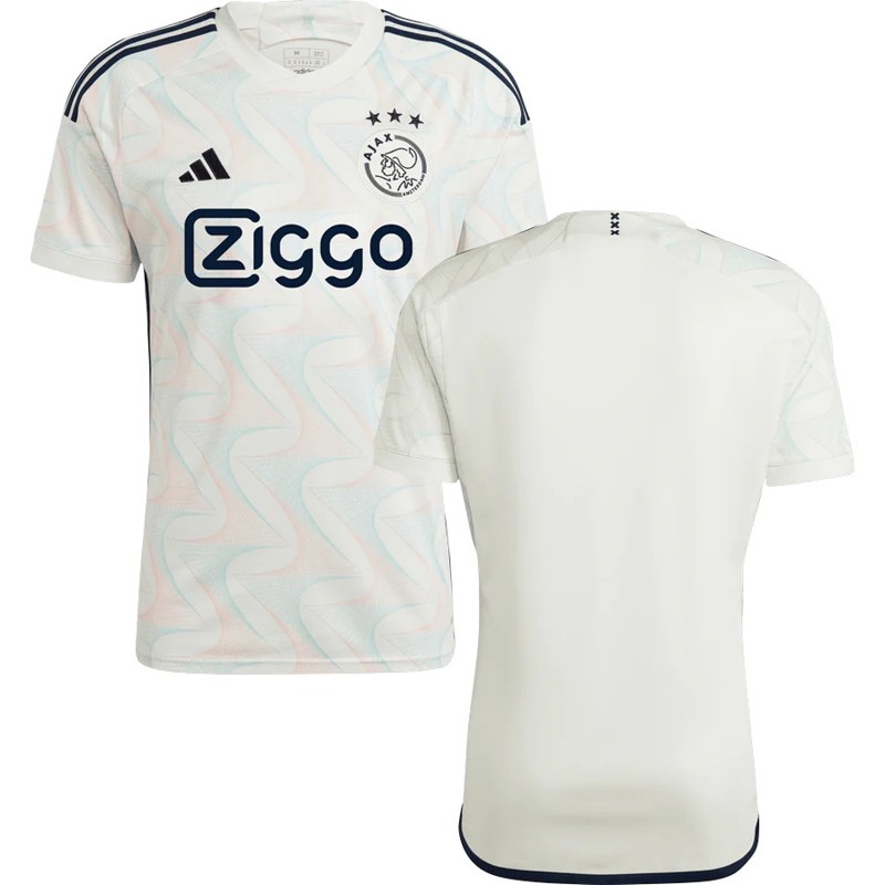 Billige Fodboldtrøjer Ajax Amsterdam Udebanetrøje 23/24 Kortærmet til mænd