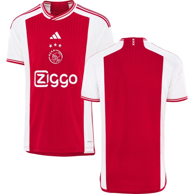 Billige Fodboldtrøjer Ajax Hjemmebanetrøje 2023/24 Rød Kortærmet til mænd