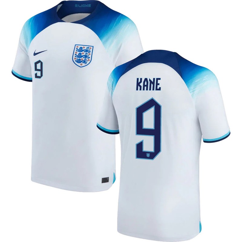 England Hjemmebanetrøje VM 2022 Kortærmet med Kane 9 tryk