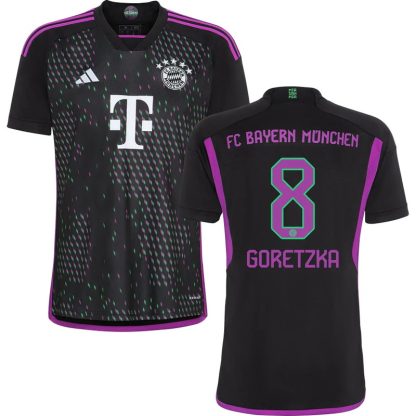 FC Bayern München Udebanetrøje 2023-2024 Kortærmet Goretzka 8