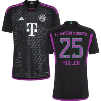 FC Bayern München Udebanetrøje 23/24 Kortærmet med Müller 25 tryk