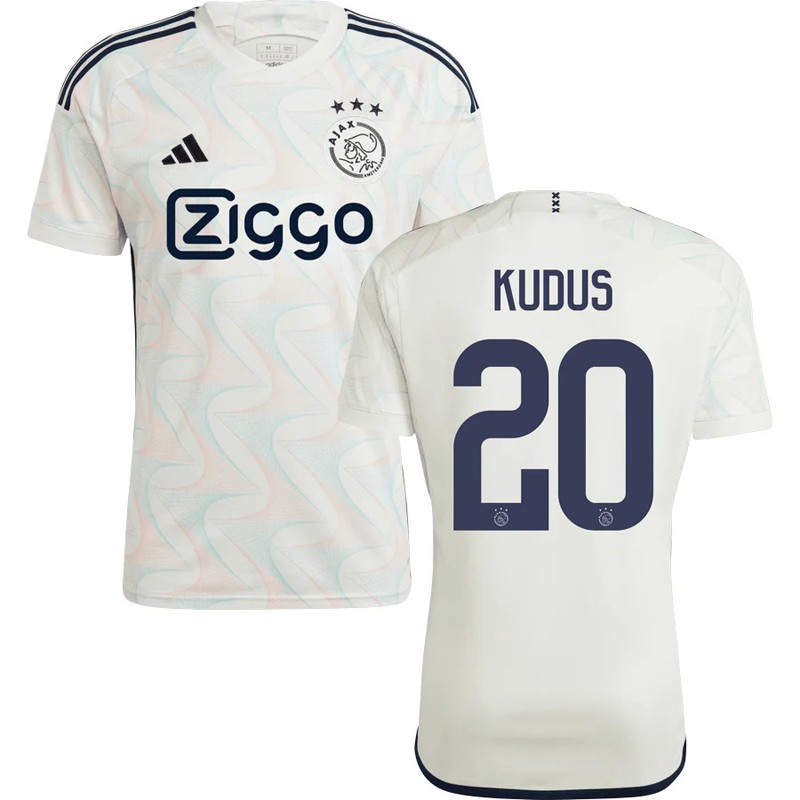 Kudus 20 Ajax Amsterdam Udebanetrøje 2023-24 Kortærmet til mænd