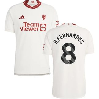 Manchester United Tredjetrøje 2023/24 Kortærmet med B.Fernandes 8 tryk