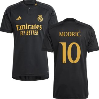 Modrić 10 Real Madrid Tredjetrøje 2023/24 Sort Kortærmet
