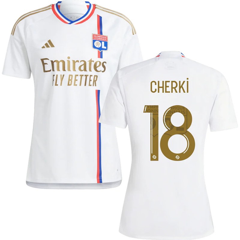 Olympique Lyon Hjemmebanetrøje 2023/24 Kortærmet Cherki 18