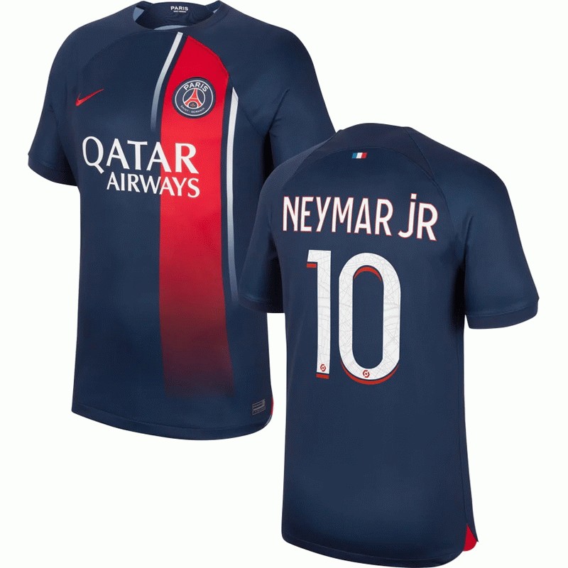 Paris Saint-Germain Neymar Jr 10 Hjemmebanetrøje 2023/24 Navy Kortærmet