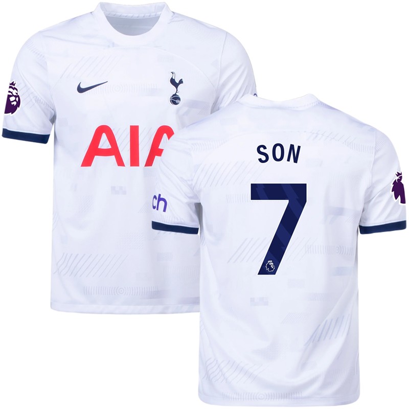 Tottenham Hotspur Hjemmebanetrøje 2023/24 Hvid Kortærmet med SON 7 tryk