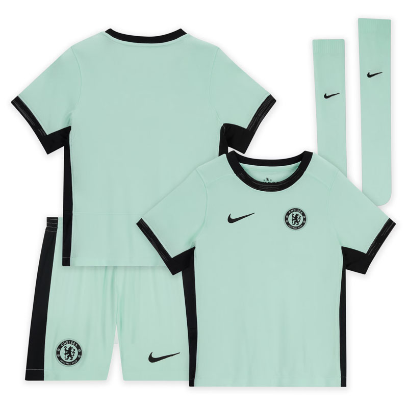 Billige Fodboldtrøjer Chelsea Tredjetrøje 23/24 Børn Kortærmet + korte bukser
