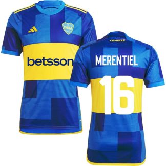 Boca Juniors Hjemmebanetrøje 2023/24 Blå Gul Kortærmet Merentiel 16