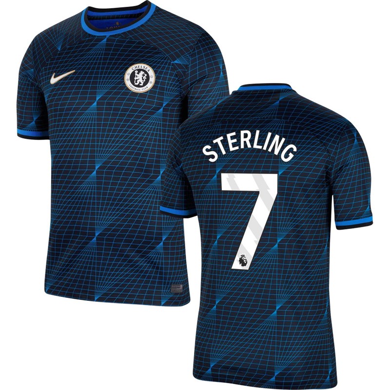 Chelsea Udebanetrøje 2023/24 Sterling 7 Kortærmet til mænd