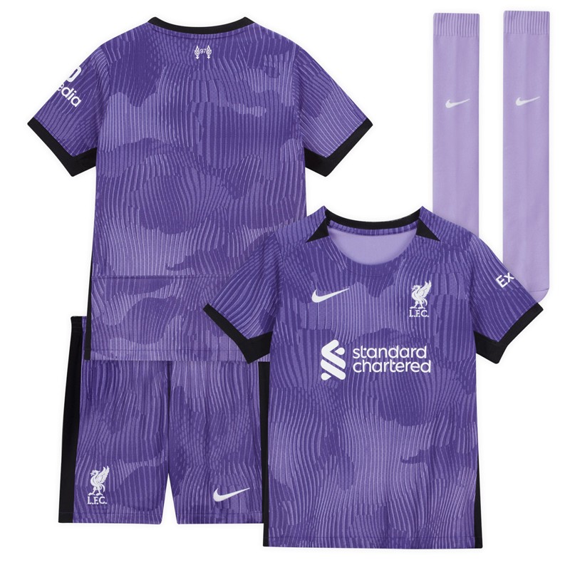 FC Liverpool Tredjetrøje 2023/24 Kortærmet + korte bukser til børn