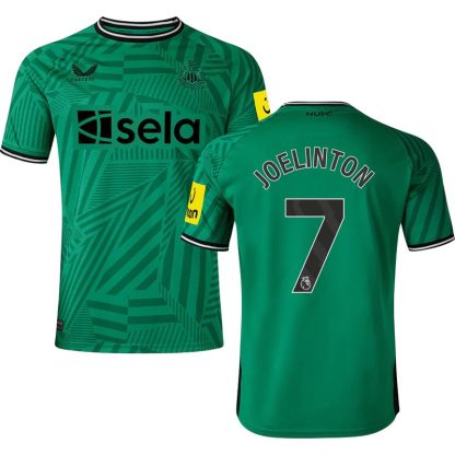 Joelinton 7 Newcastle United FC Udebanetrøje 2023/24 Grøn Kortærmet
