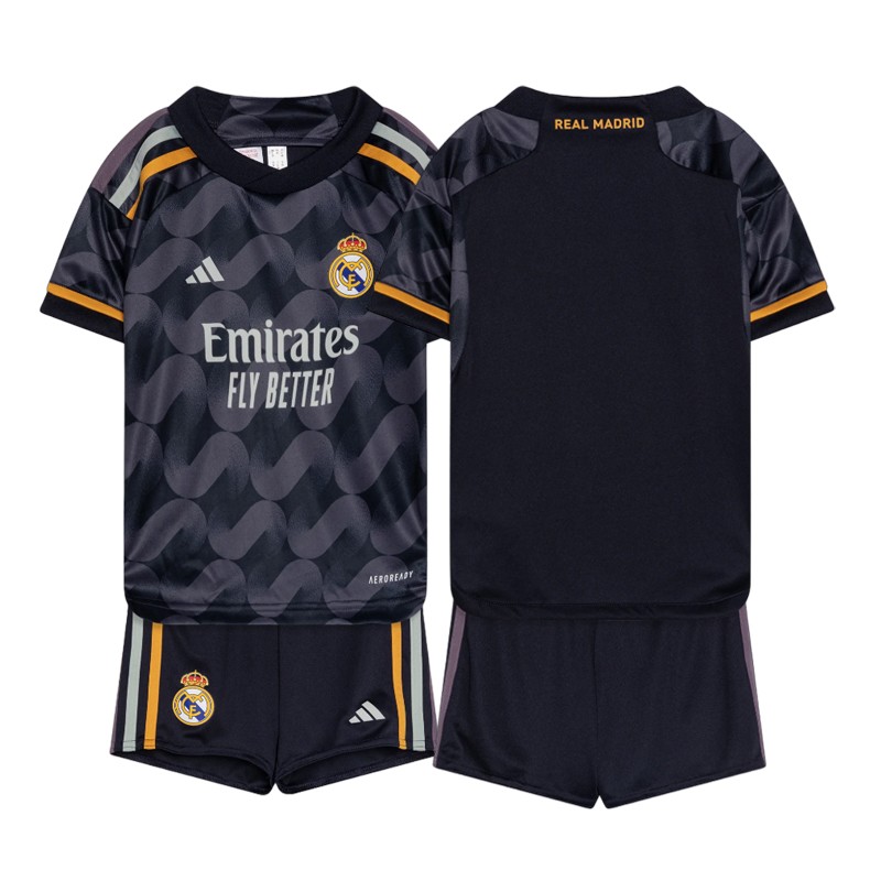 Real Madrid Udebanetrøje 2023/24 Børn Kortærmet + korte bukser