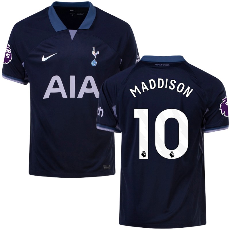 Tottenham Hotspur Udebanetrøje 2023/24 Kortærmet med Maddison 10 tryk