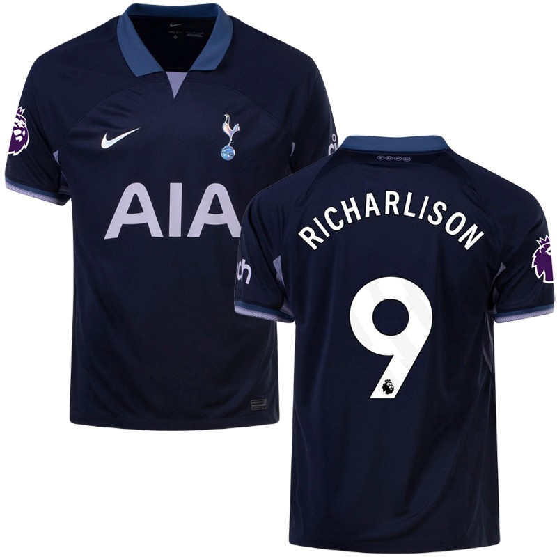 Tottenham Hotspur Udebanetrøje 23/24 Kortærmet med Richarlison 9 tryk