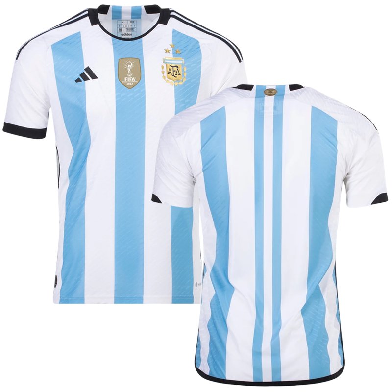 3 Stars Argentina AFA Hjemmebanetrøje 2022/23 Kortærmet