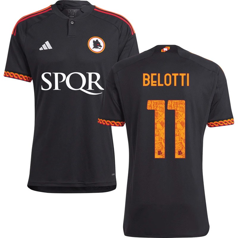 AS Roma Tredje trøje 2023-24 Kort ærmer med Belotti 11 tryk