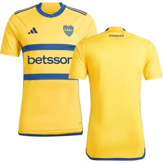 Billige Fodboldtrøjer Boca Juniors Udebanetrøje 2023/24 Gul Kortærmet
