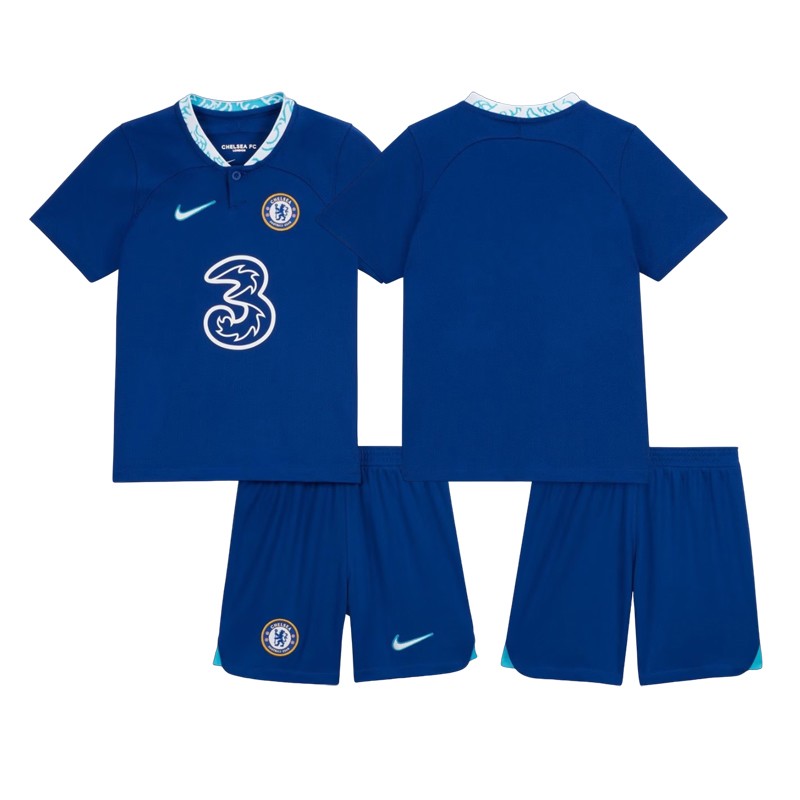 Chelsea FC Hjemmebanetrøje 22/23 Børn Kortærmet + korte bukser