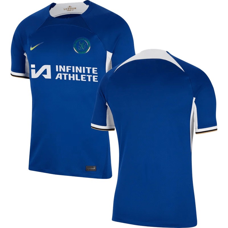 Chelsea Hjemmebanetrøje 23/24 Blå Kortærmet med Infinite Athlete branding