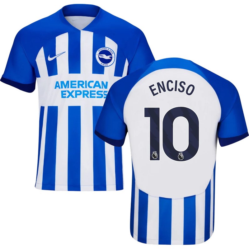 ENCISO 10 Brighton Hjemmebanetrøje 2023/24 Blå Kortærmet til mænd