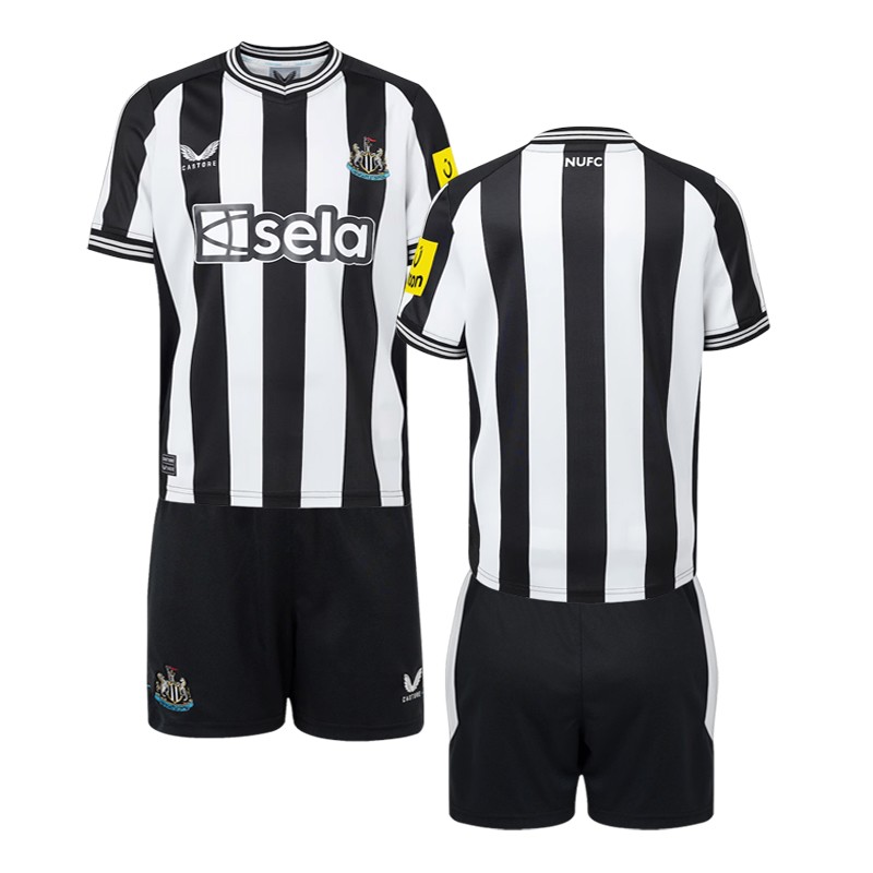 Fodboldsæt Børn Newcastle United Hjemmebanetrøje 23/24 Kortærmet + korte bukser