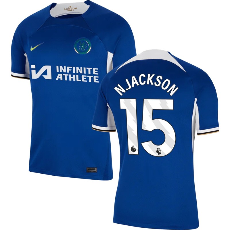 Infinite Athlete Chelsea Hjemmebanetrøje 23/24 Blå Kortærmet Jackson 15