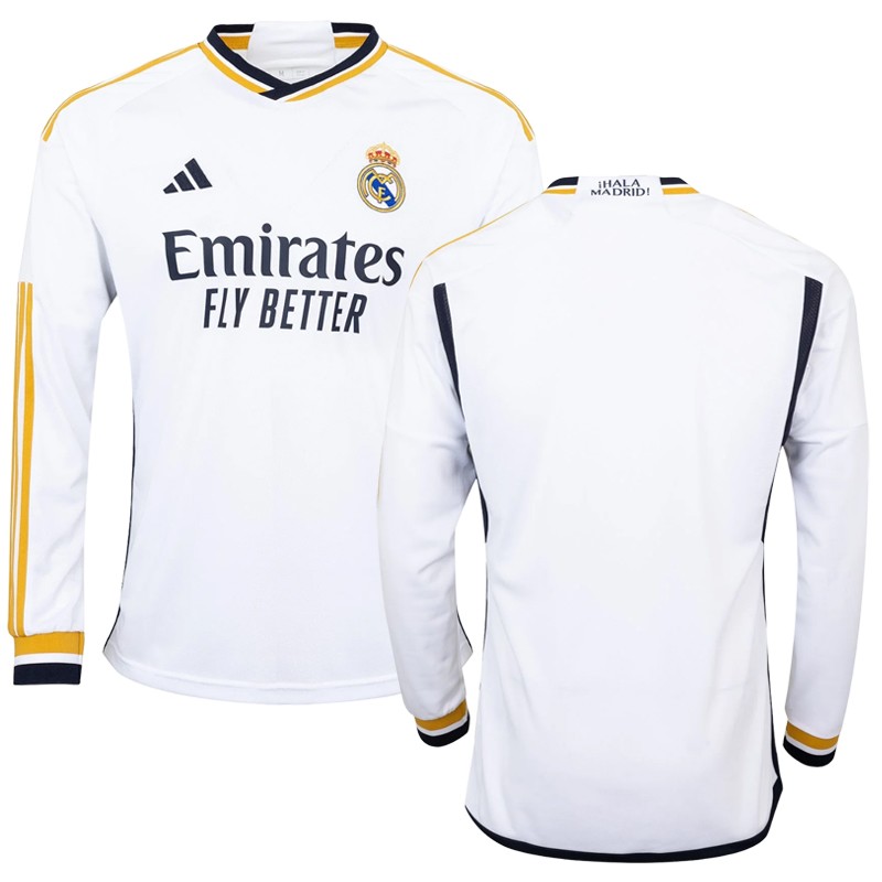 Real Madrid Hjemmebanetrøje 2023/24 Hvid Langærmet til Herre