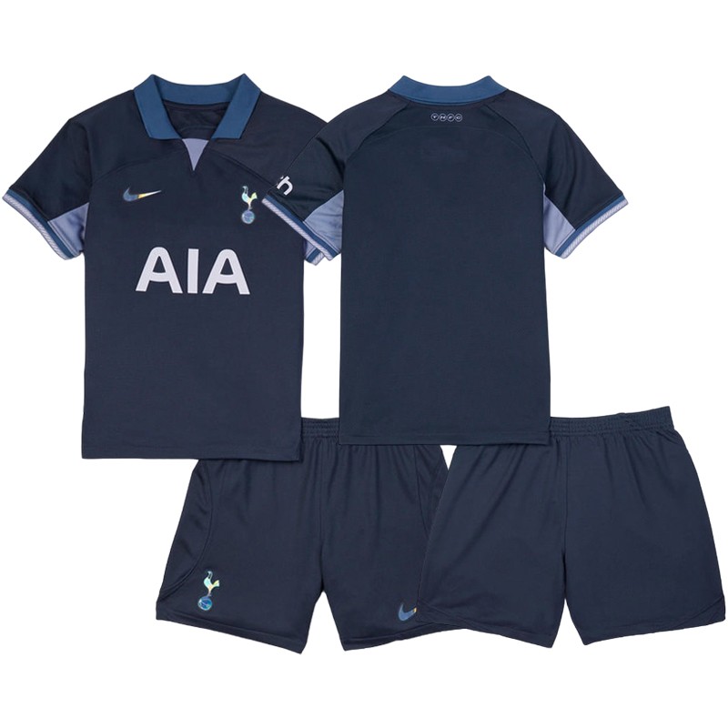 Tottenham Hotspur Børn Udebanetrøje 2023/24 Navy Kortærmet + korte bukser