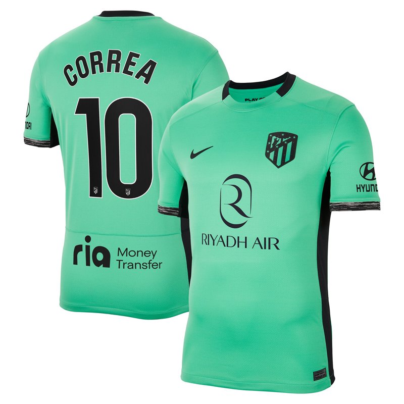 Atletico Madrid Tredjetrøje 2023/24 Grøn Kortærmet Correa 10