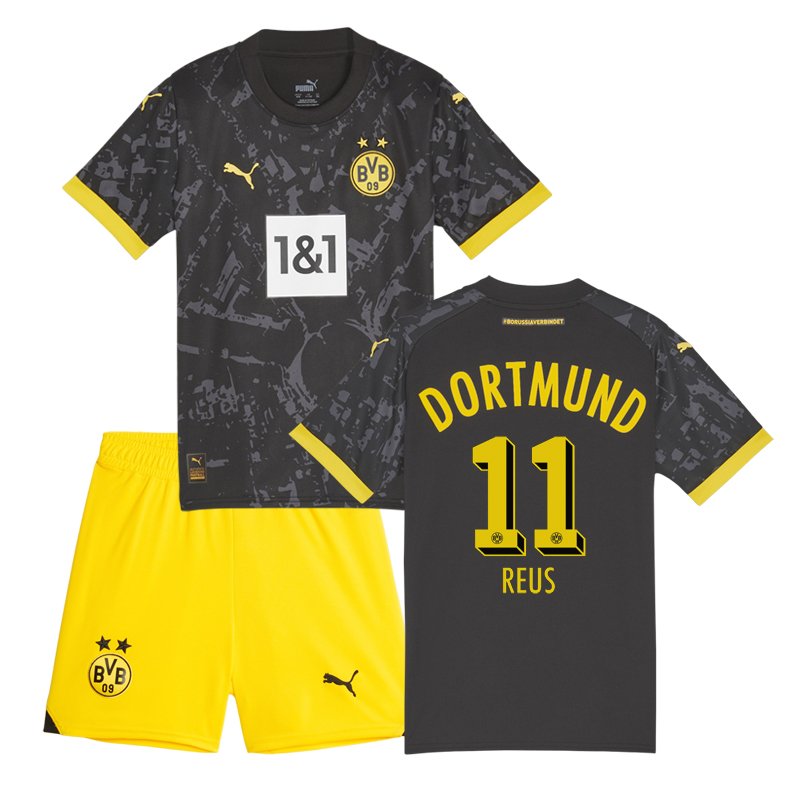 BVB Borussia Dortmund Udebanetrøje 2023/24 Børn Kortærmet + korte bukser Reus 11