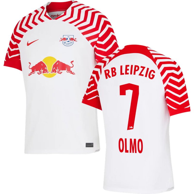 Fodboldtrøjer RB Leipzig Hjemmebanetrøje 2023/24 Kortærmet med Olmo 7 tryk
