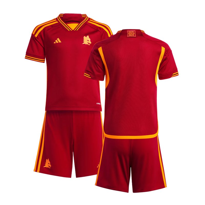 Fodboldtrøjer til børn AS Roma Hjemmebanetrøje 23/24 Kortærmet + korte bukser