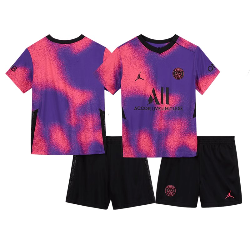 Fodboldtrøjer til børn Paris Saint-Germain 4th Trøje 2020/21 Kortærmet + korte bukser