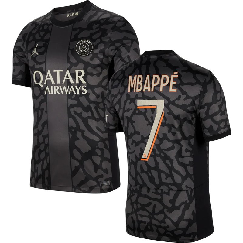 Køb PSG trøje 2023/24 Tredje fodboldtrøjer med Mbappé 7 tryk