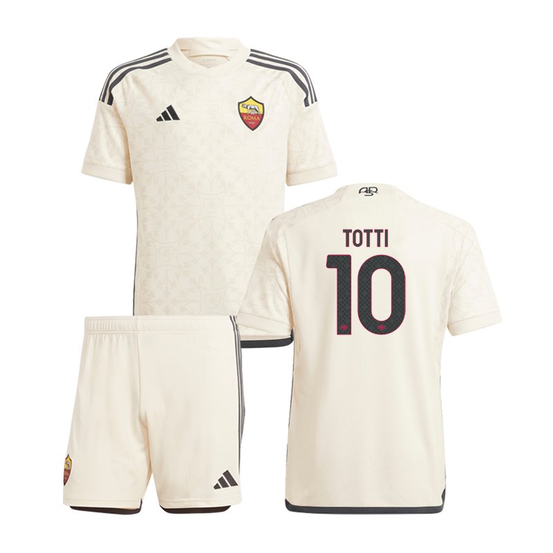 Køb fodbold klubtrøjer AS Roma Udebanetrøje 23/24 Børn Kortærmet Totti 10