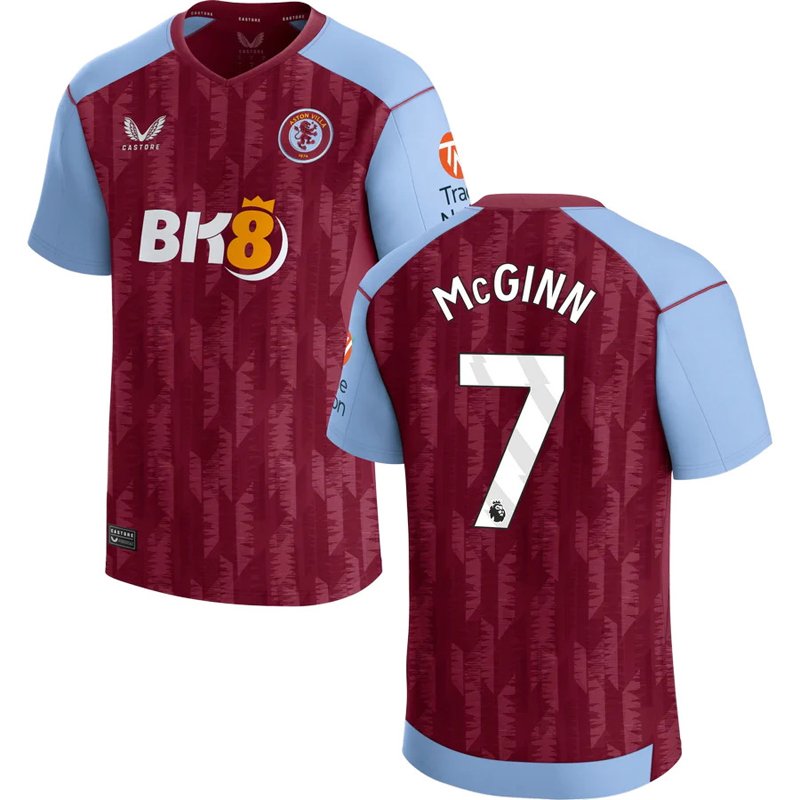 Aston Villa Hjemmebanetrøje 2023-2024 Kortærmet med McGinn 7 tryk