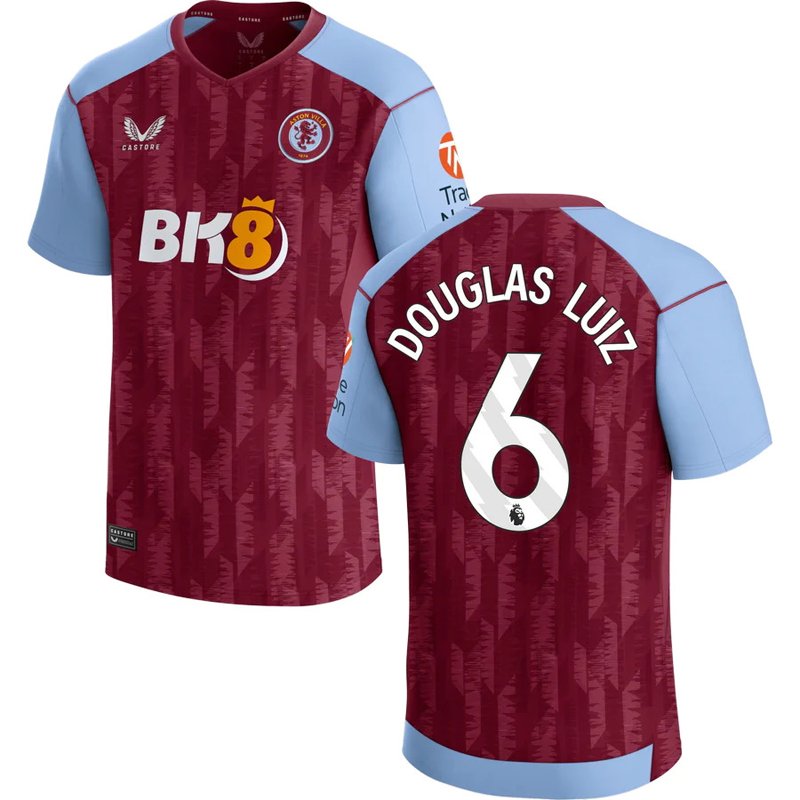 Aston Villa Hjemmebanetrøje 2023/24 Kortærmet Douglas Luiz 6