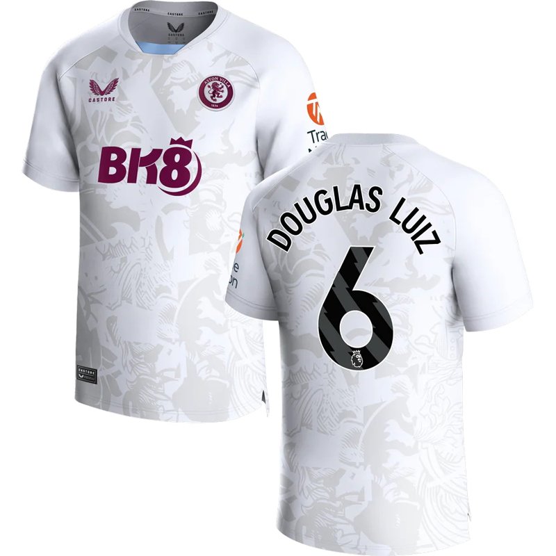 Aston Villa Udebanetrøje 2023-24 Kortærmet Douglas Luiz 6
