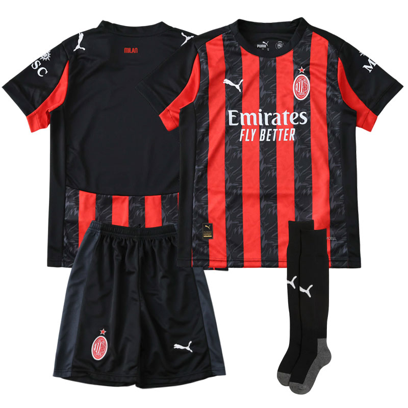 2025-26 AC Milan Hjemmetrøje til Børn